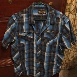 Rebel & Soul Short Sleeve Button Down Shirt